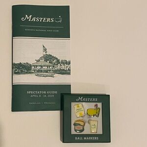 Masters Golf Ball Markers and Spectator Guide